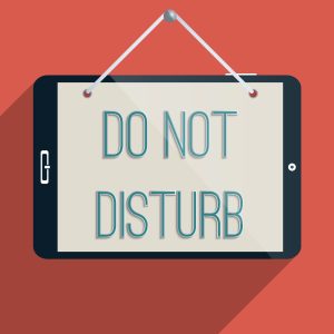 Don't disturb mode