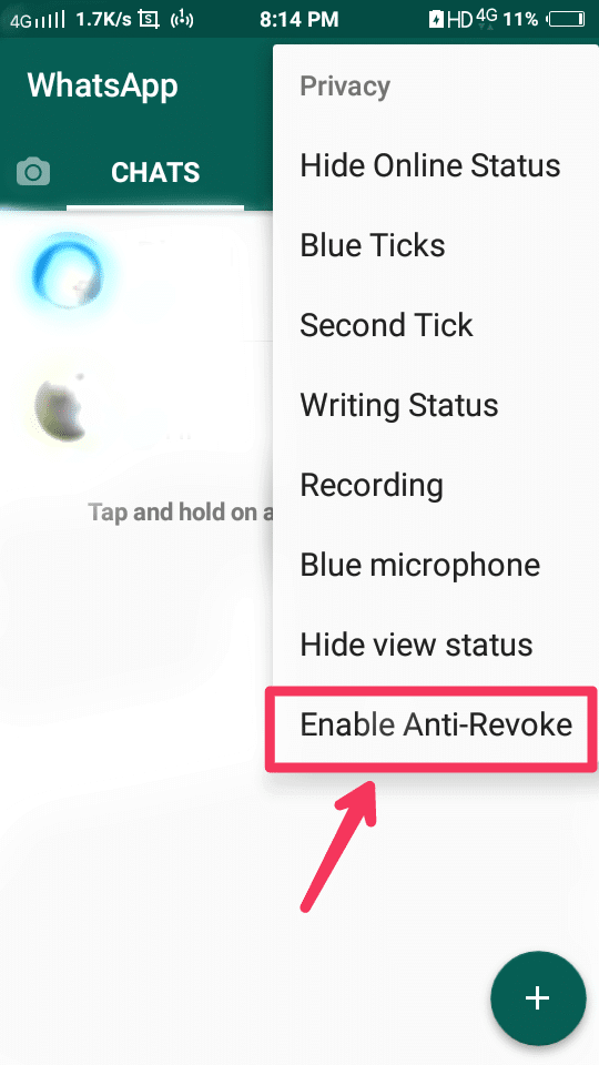 Anti Revoke Feature