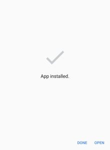 App Installed