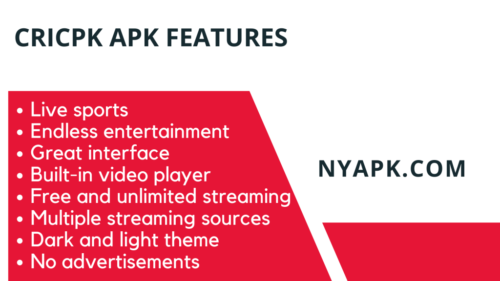 CricPK APK Features