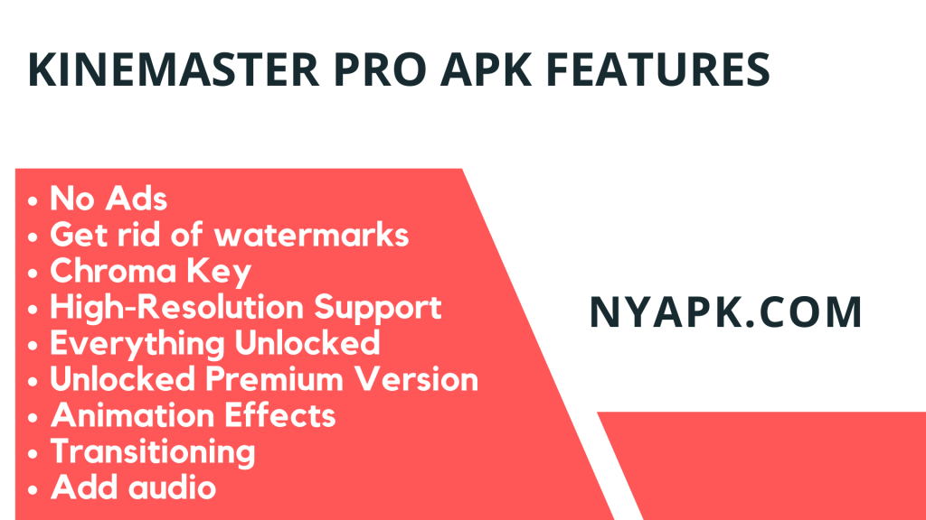 Kinemaster PRO APK Features