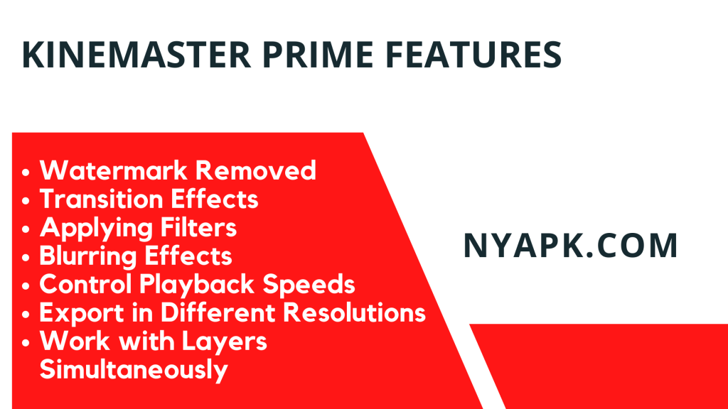 Kinemaster Prime Features