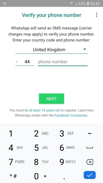 This app sends the verification code to your Phone. 