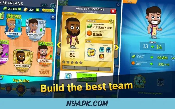 Game Overview of Idle Five Basketball Mod APK