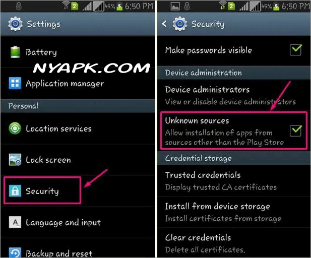 Check Unknown Security Option