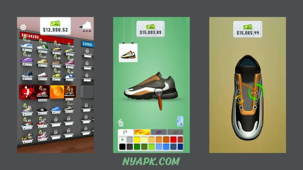 The Gameplay of Sneaker Art MOD APK